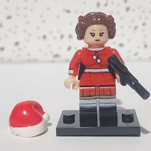 custom lego Princess Leia Minifigure Christmas Special Santa Star Wars